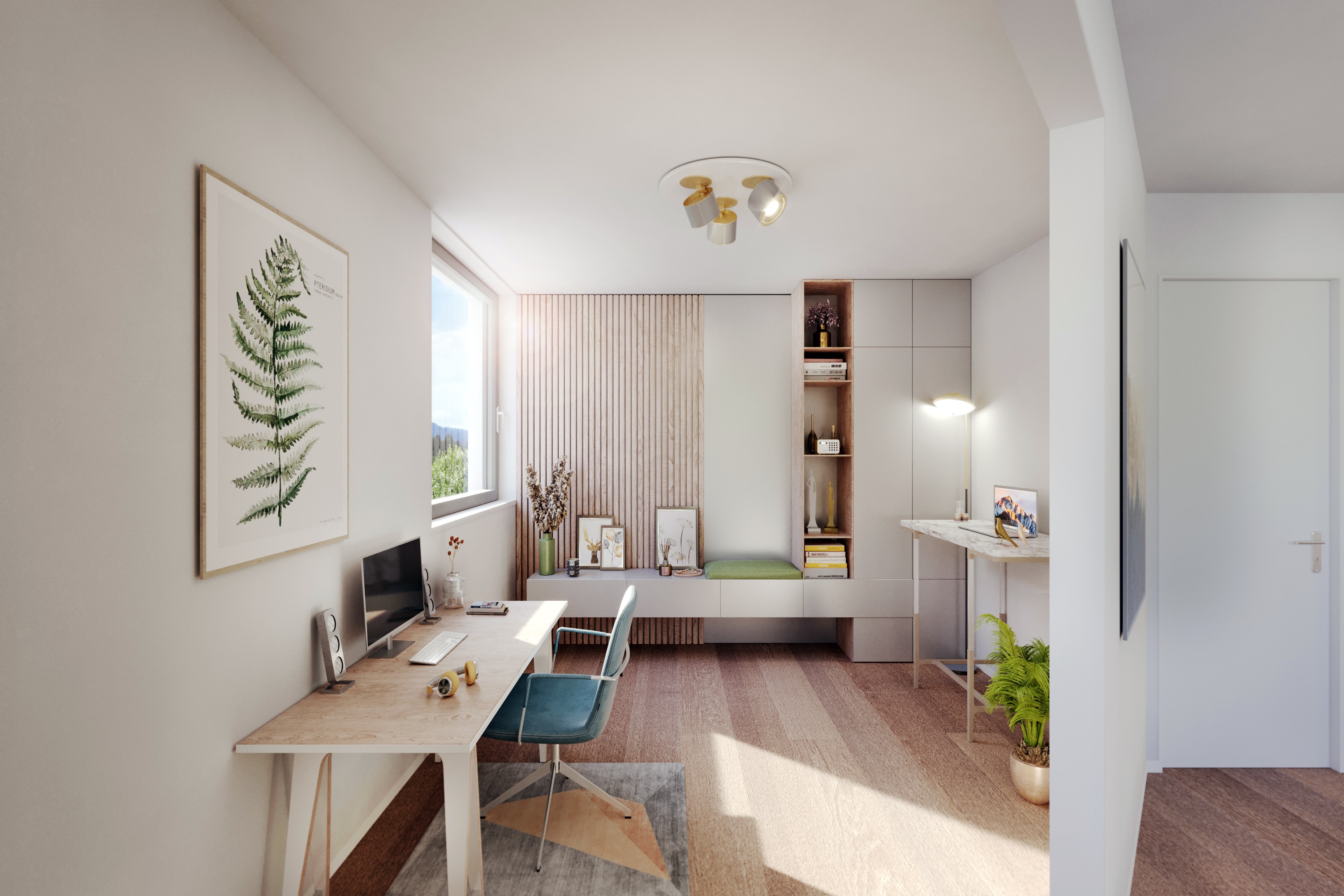 Villas-Parqueterie-INTc2 Le séjour dans une villa à Rossens | Villas-Rossin